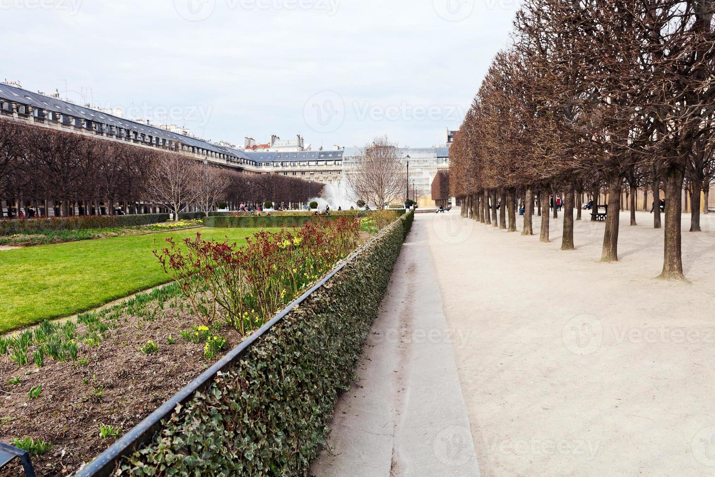 palais-royal garten in paris foto