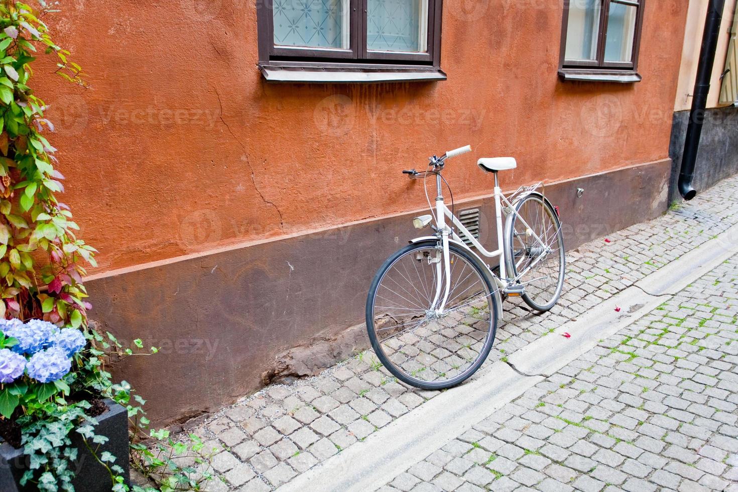 Straße in der Altstadt von Stockholm foto