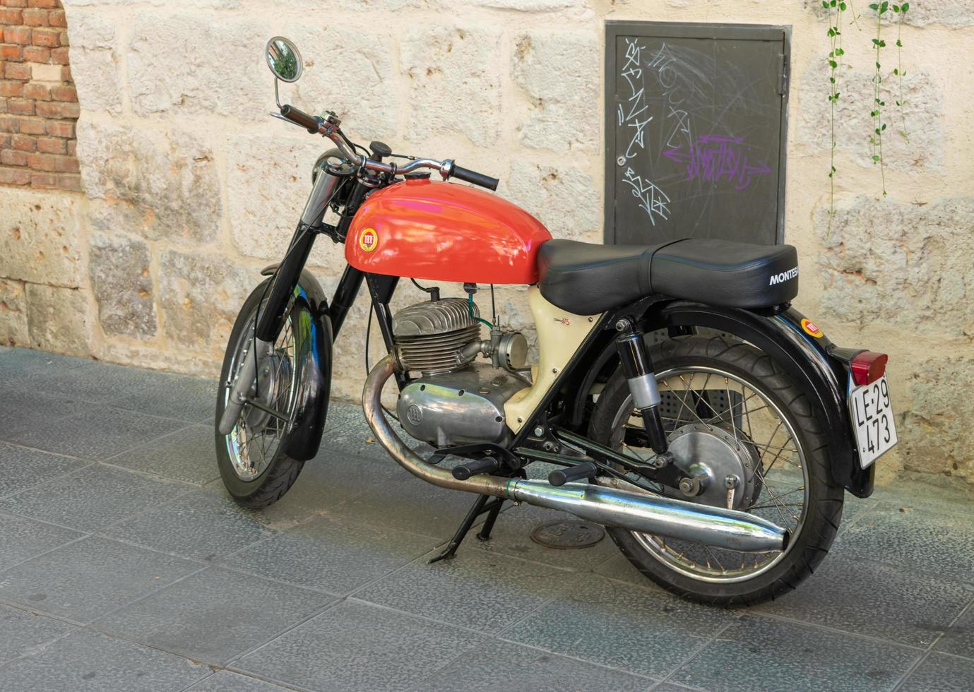 Valladolid, Spanien, 10. September 2022, klassisches Motorradtreffen foto