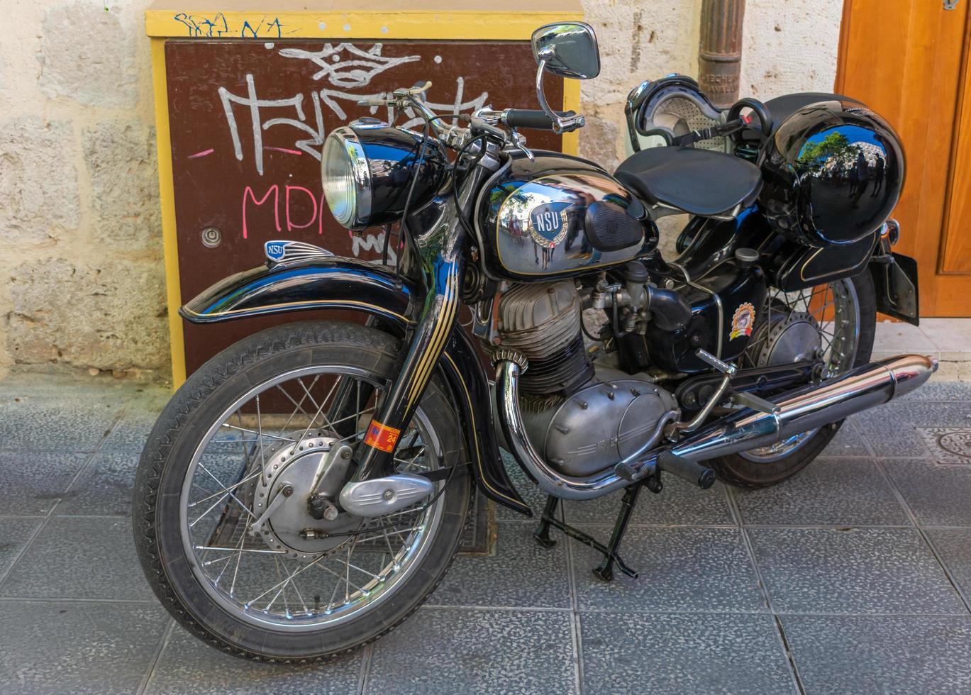 Valladolid, Spanien, 10. September 2022, klassisches Motorradtreffen foto