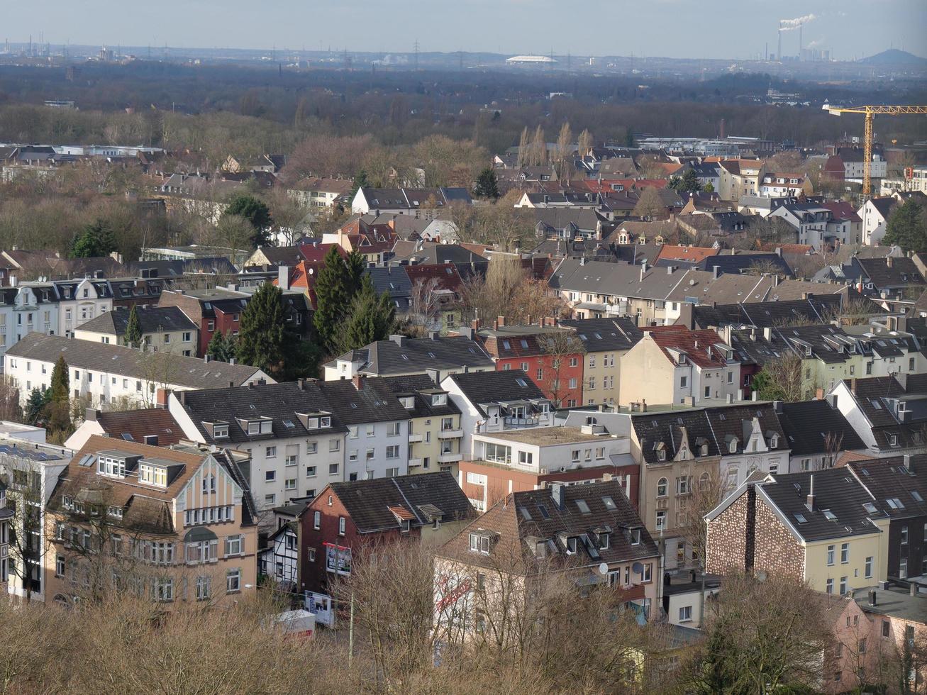 altes bergwerk und die stadt bochum foto