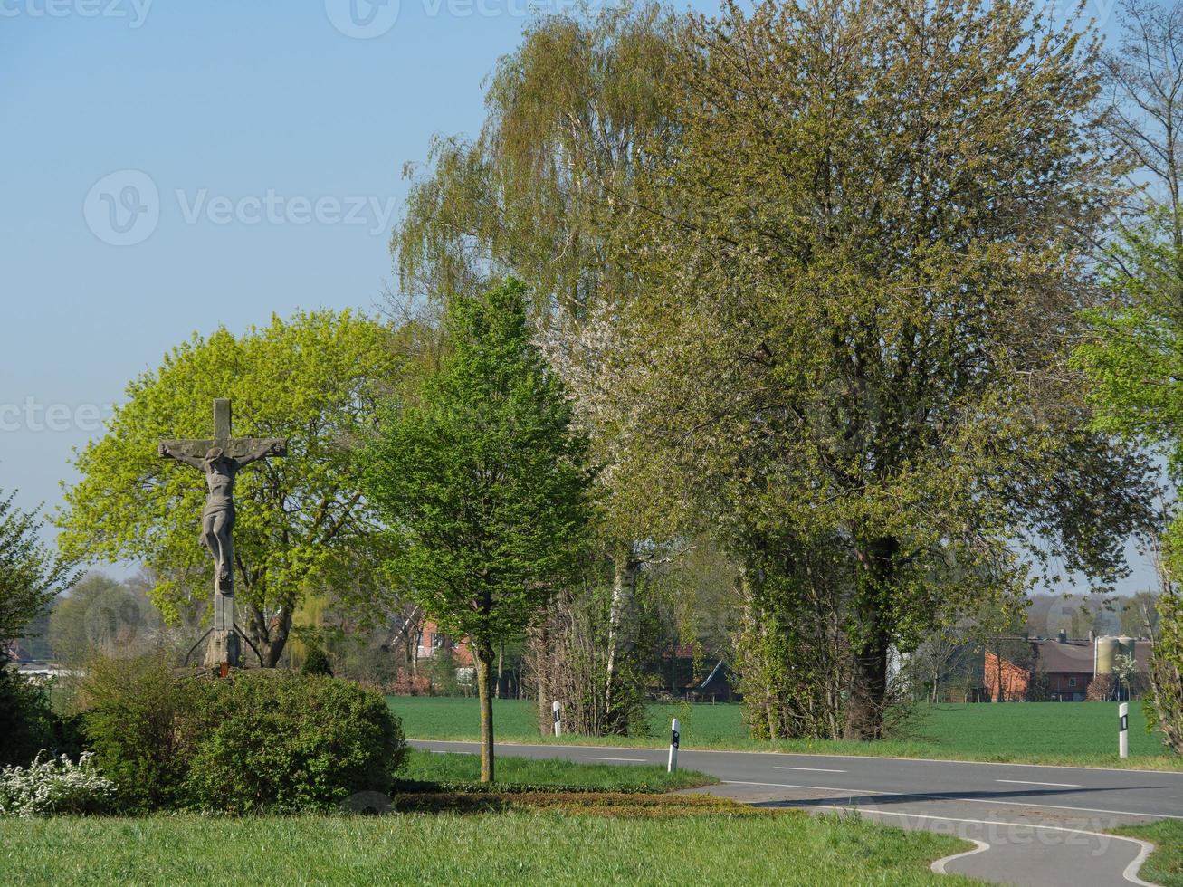 frühlingszeit in der nähe von stadtlohn in deutschland foto