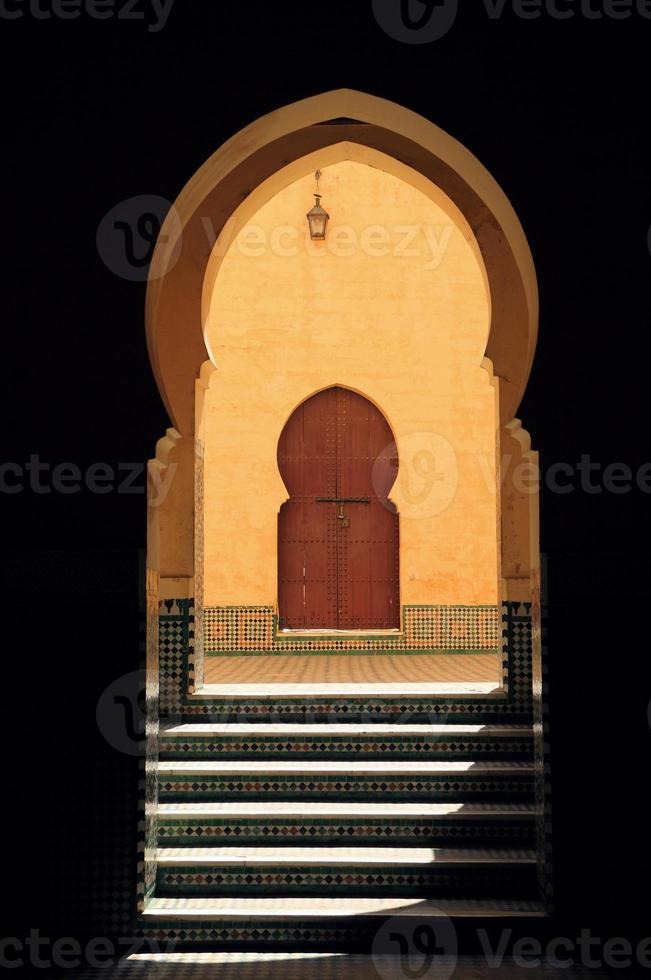 Arabeskenbogen - Meknes, Marokko. foto