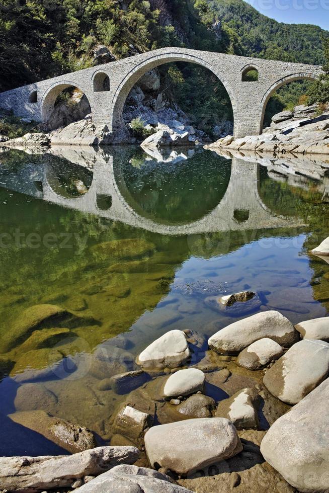 erstaunliche Ansicht der Teufelsbrücke, Bulgarien foto