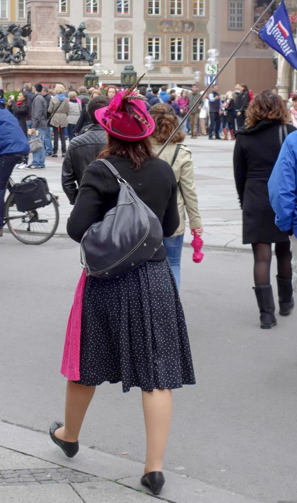 München, Deutschland, 2014. Lokaler Reiseleiter in München foto