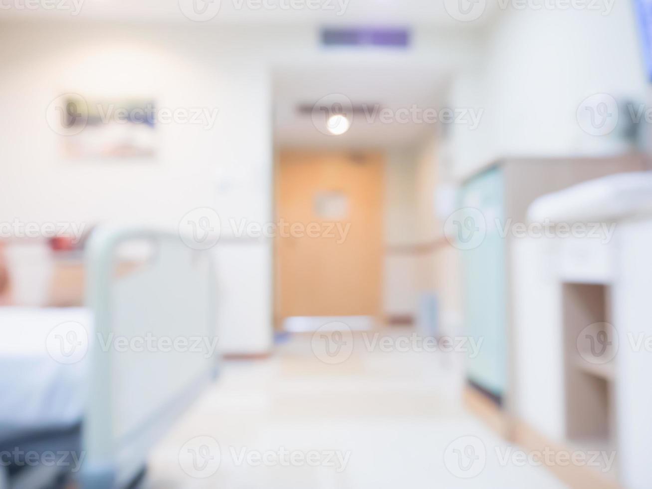 abstrakte Unschärfe Krankenhausraum Interieur für Hintergrund foto