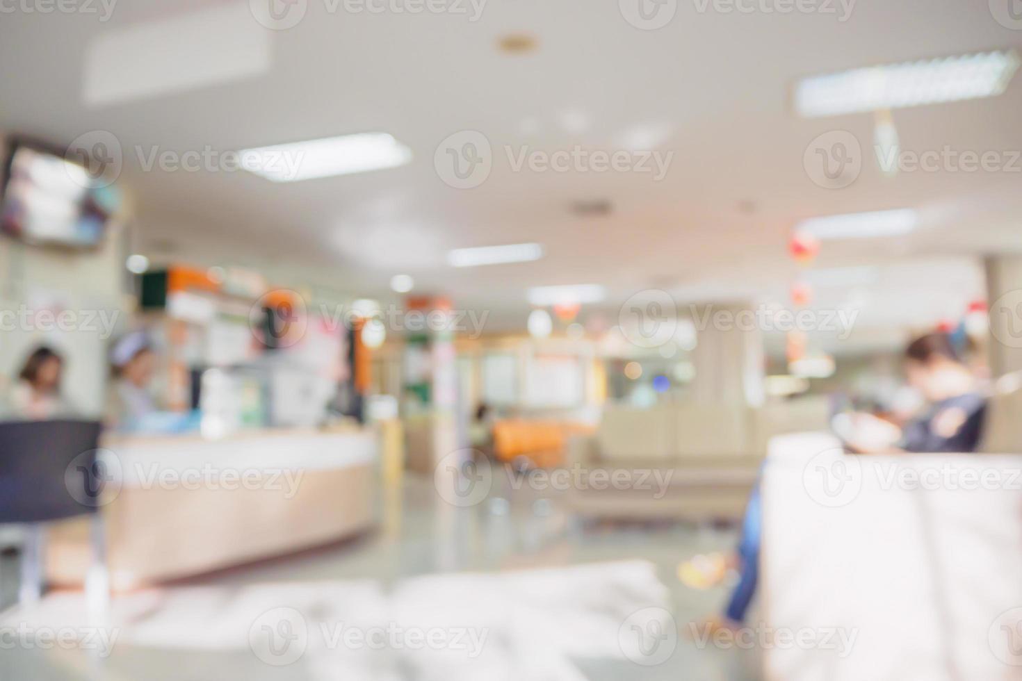 krankenhaus- oder klinikinnenraum für den hintergrund verschwommen foto