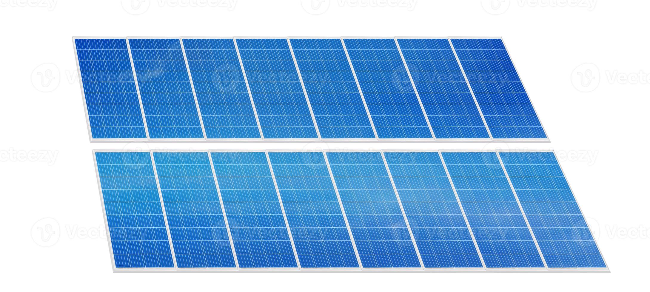 Solarpanel Solargeneratorsystem Saubere Technologie für eine bessere Zukunft foto