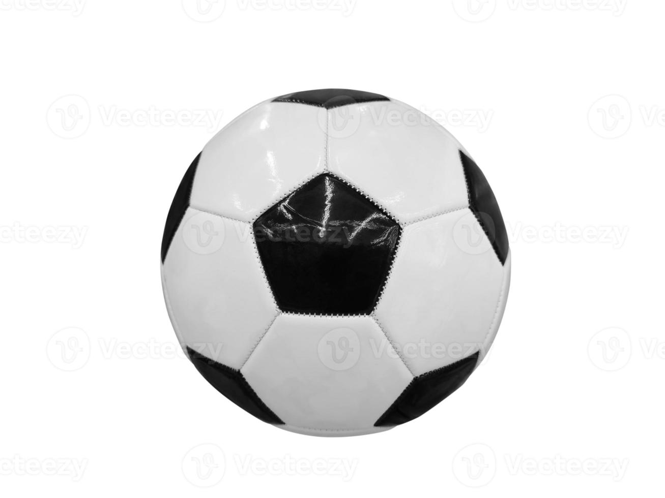 Fußball auf weißem Hintergrund foto