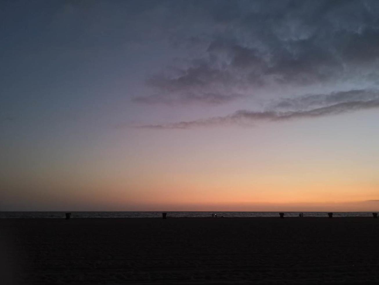 Himmelsblick auf Santa Monica foto