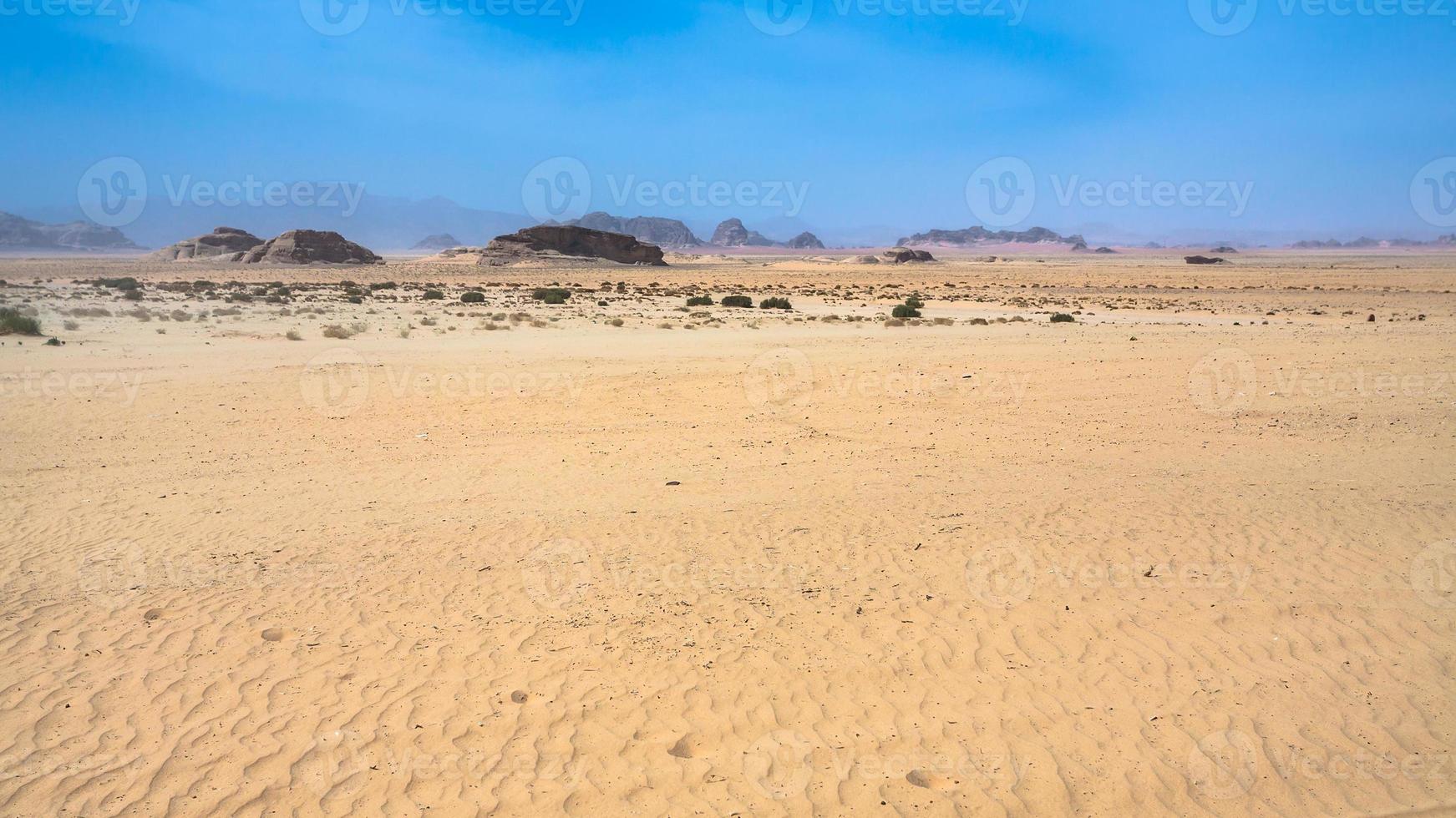 Sandoberfläche der Wüste Wadi Rum foto