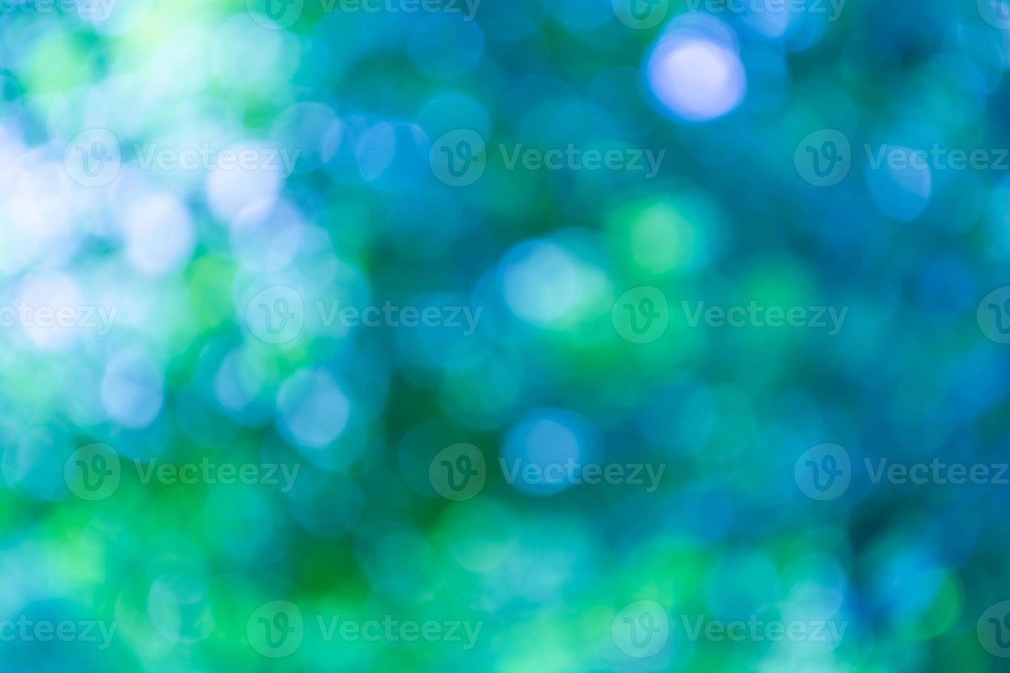 abstrakter hintergrund von blauem, grünem, türkisfarbenem bokeh. foto