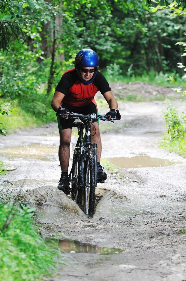 Mountainbike-Ansicht foto