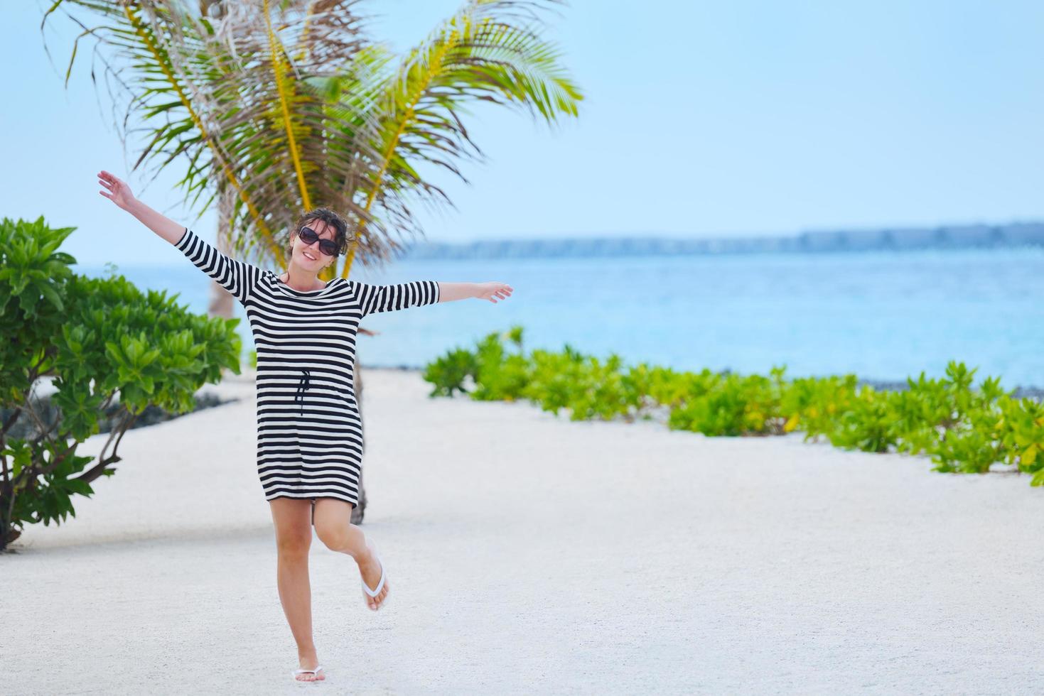 schönes gril am strand viel spaß foto