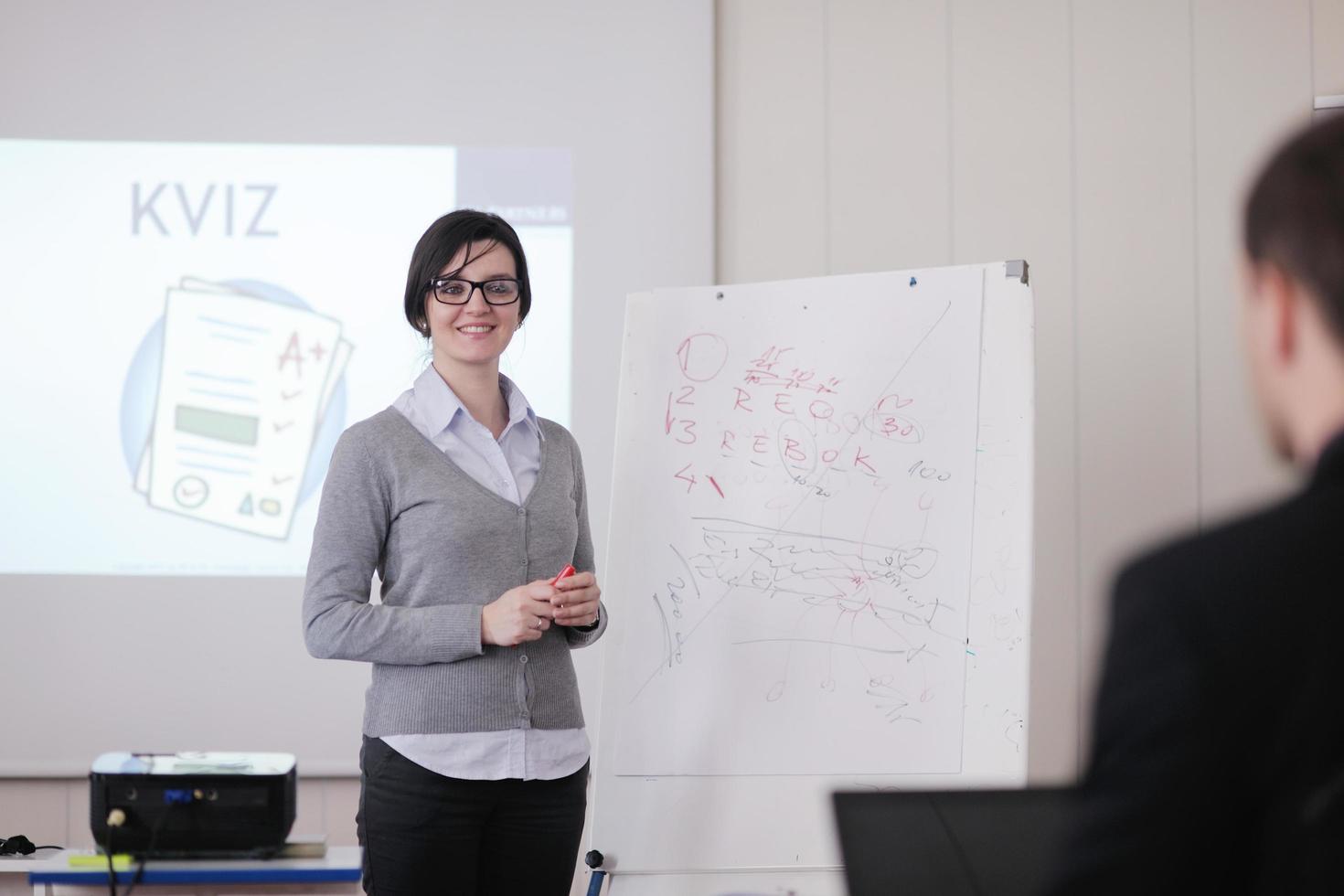 geschäftsleute gruppe auf seminar foto