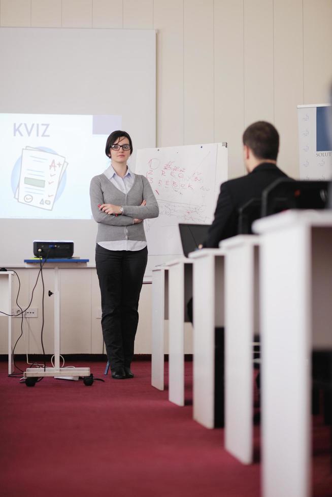 geschäftsleute gruppe auf seminar foto