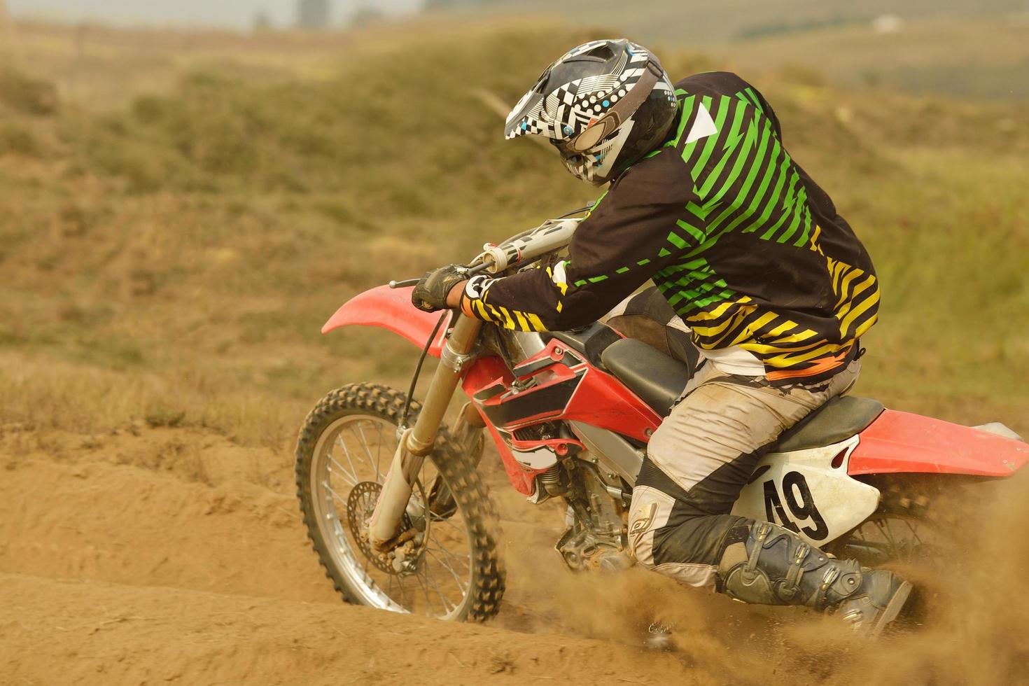 Motocross-Bike-Ansicht foto