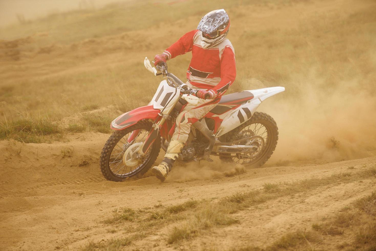 Motocross-Bike-Ansicht foto