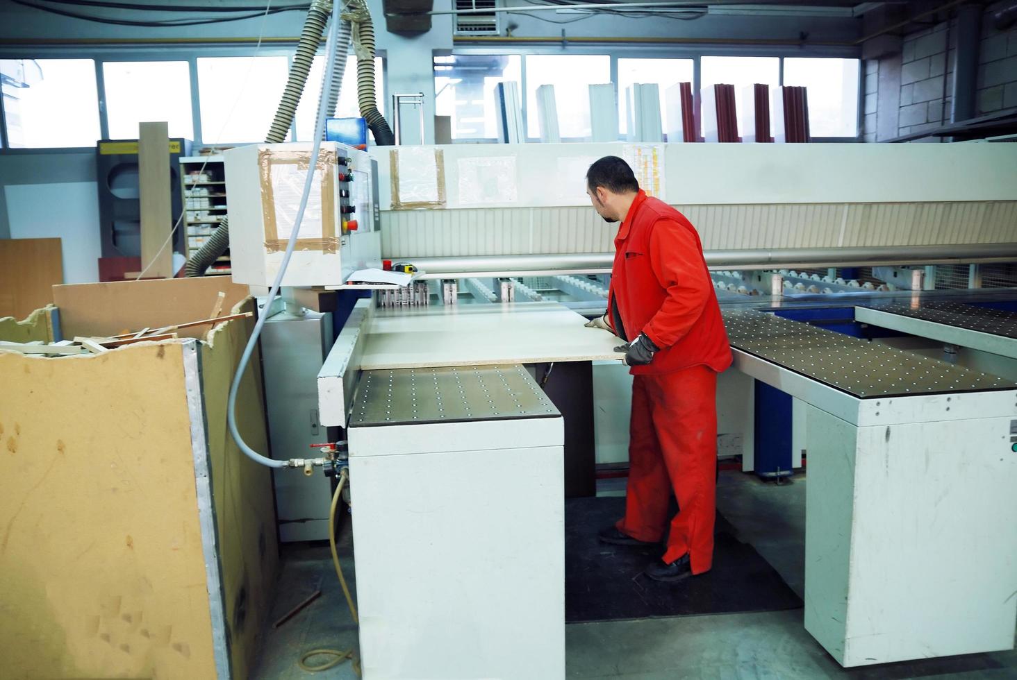 Industriearbeiter Menschen in der Fabrik foto