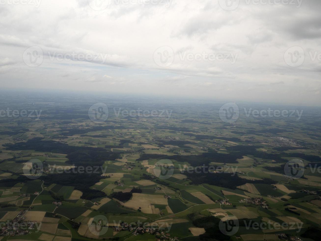 München Bayern Deutschland Bereich Luftlandschaft aus dem Flugzeug foto