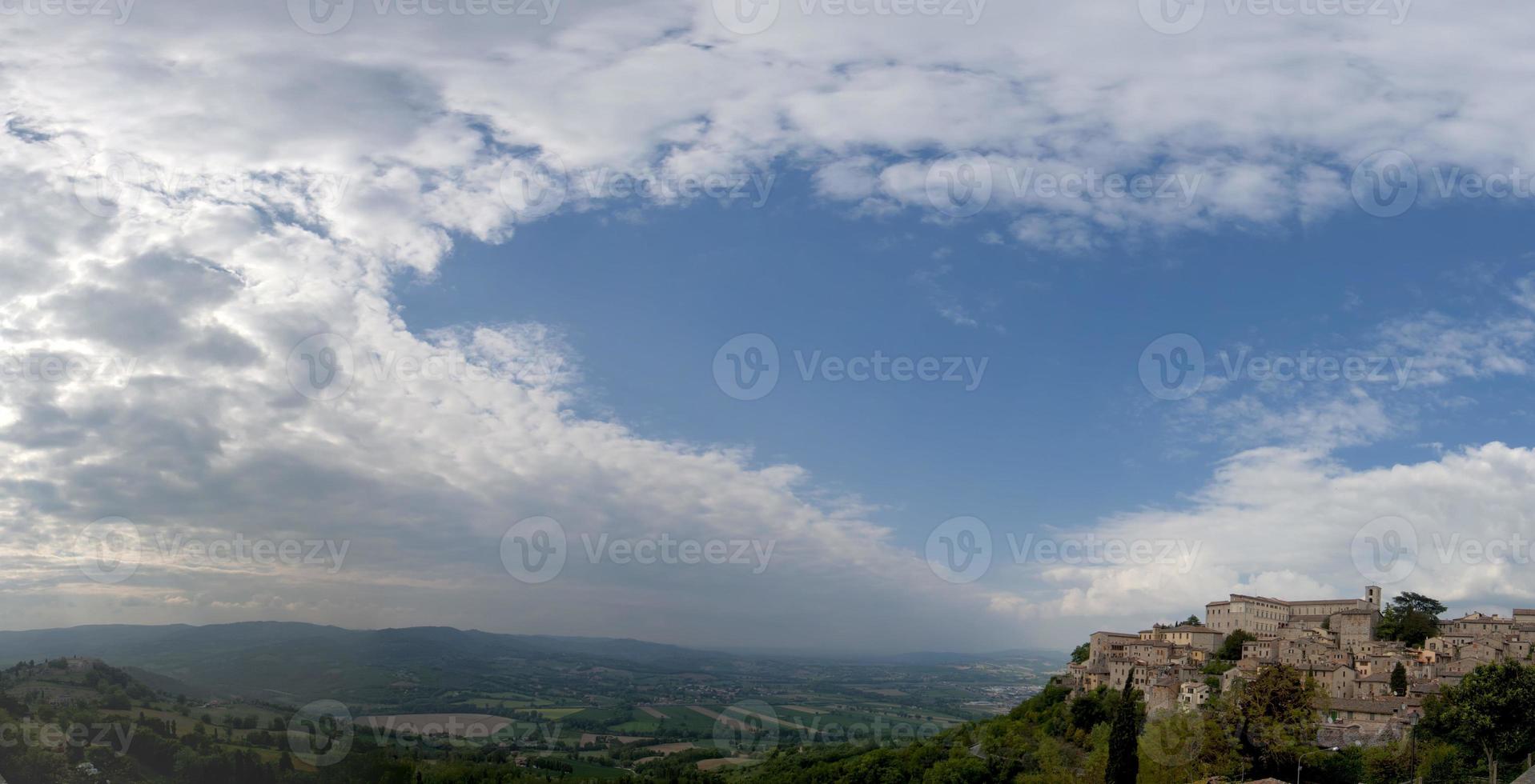 umbrien, italien todi riesiges panorama foto