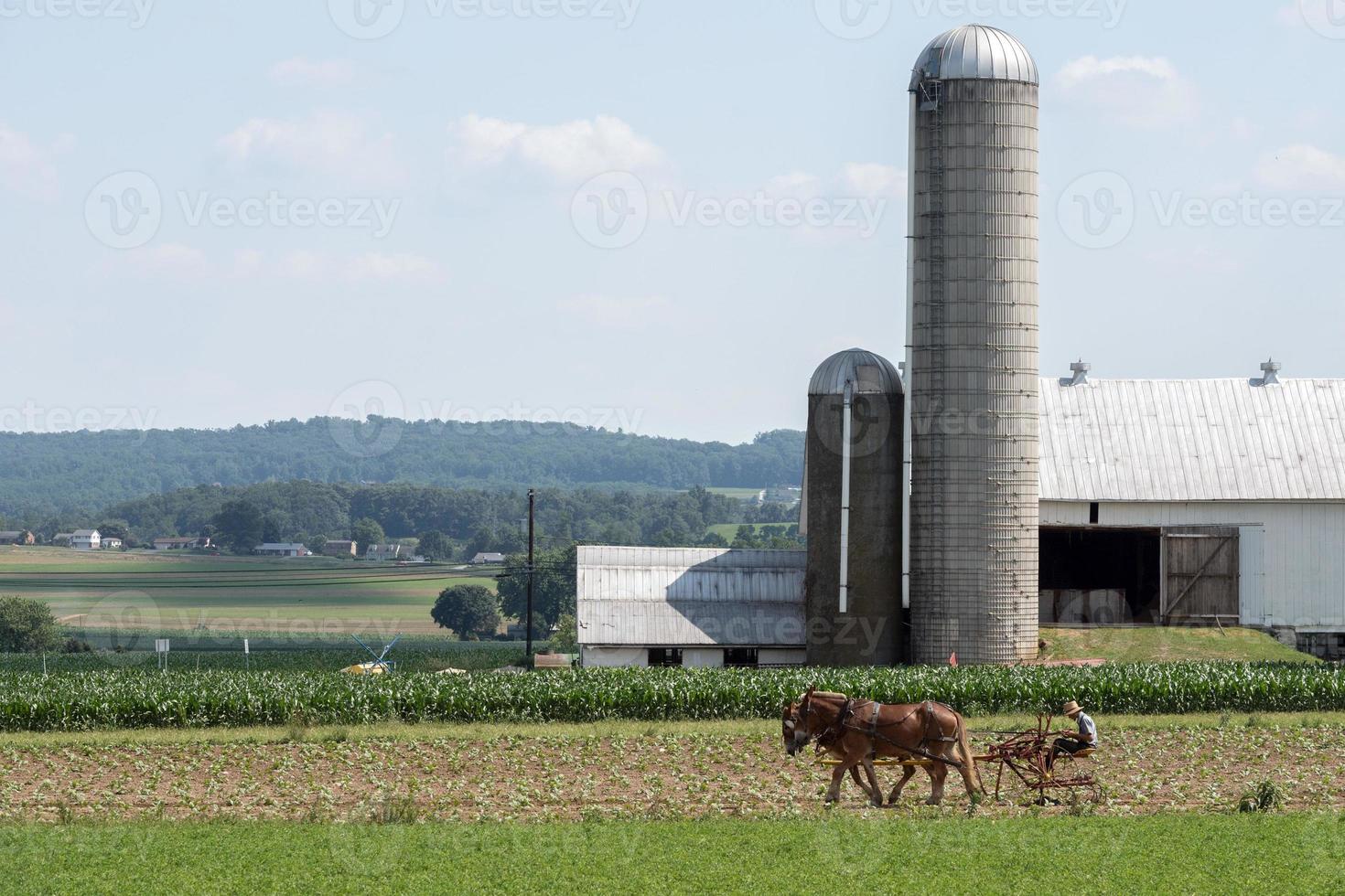 Körner-Metallsilo in Lancaster Pennsylvania Amish Country foto