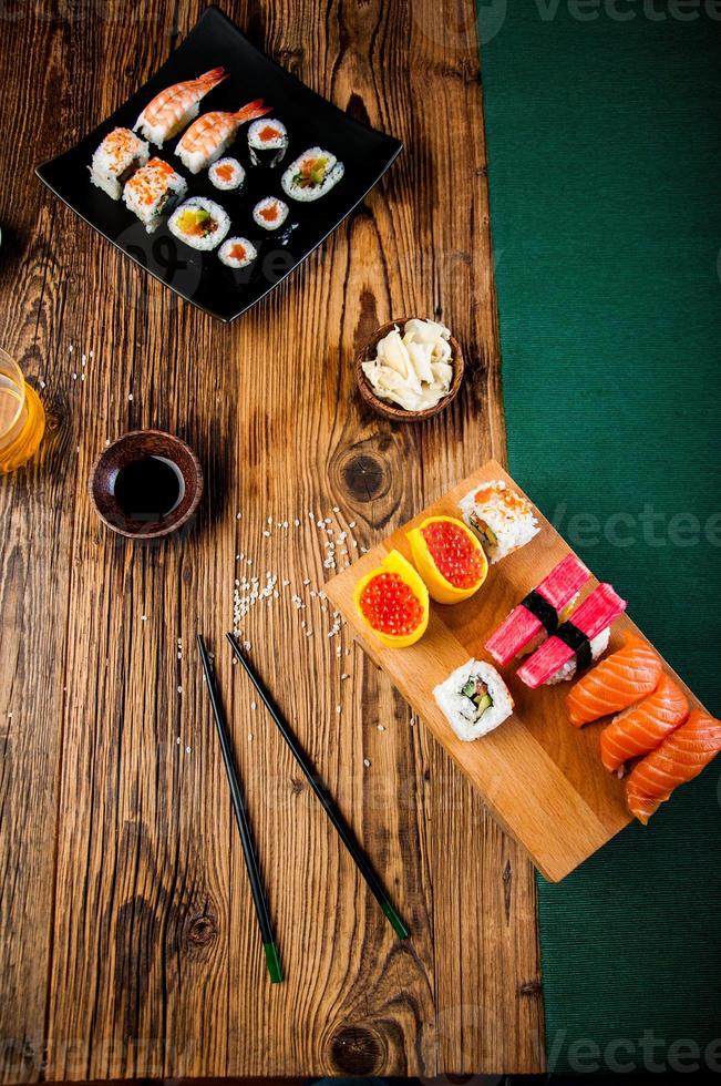 orientalisches Thema mit Sushi foto