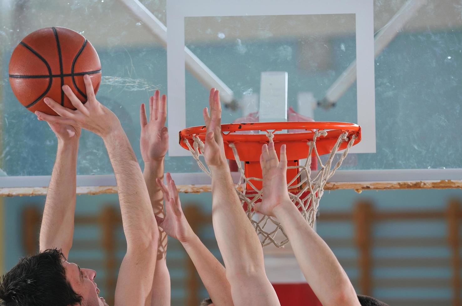 Basketball-Duell-Ansicht foto