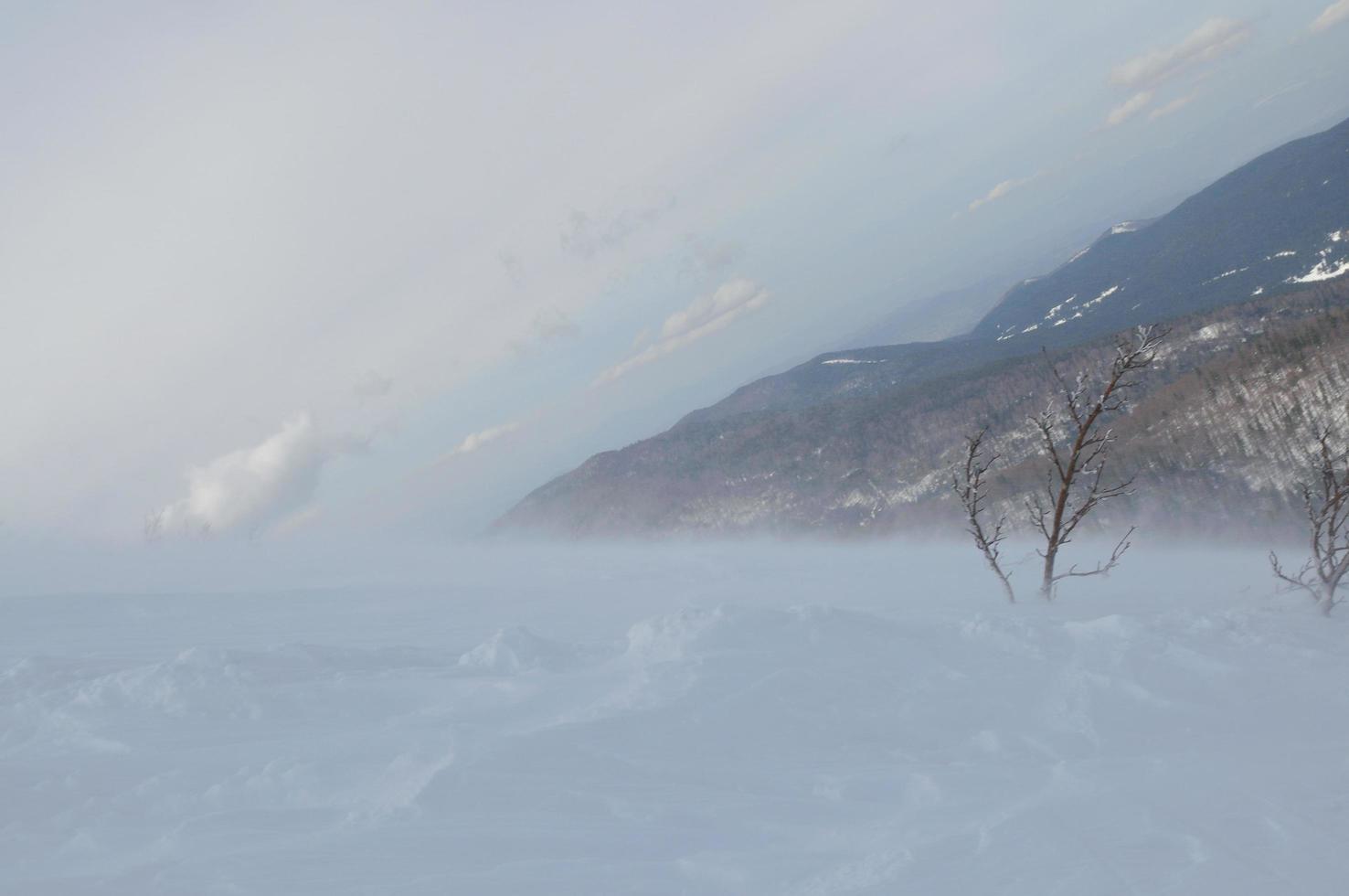 Blick auf die Winterlandschaft foto