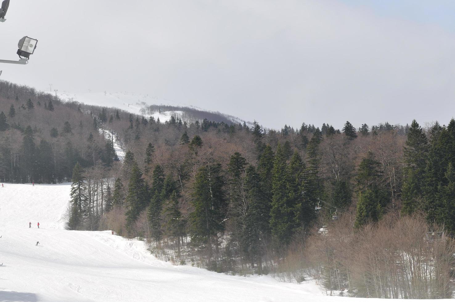 Blick auf die Winterlandschaft foto