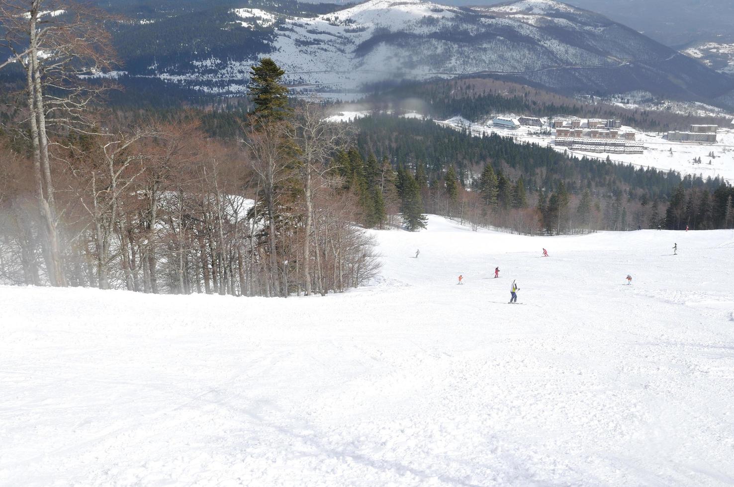 Blick auf die Winterlandschaft foto