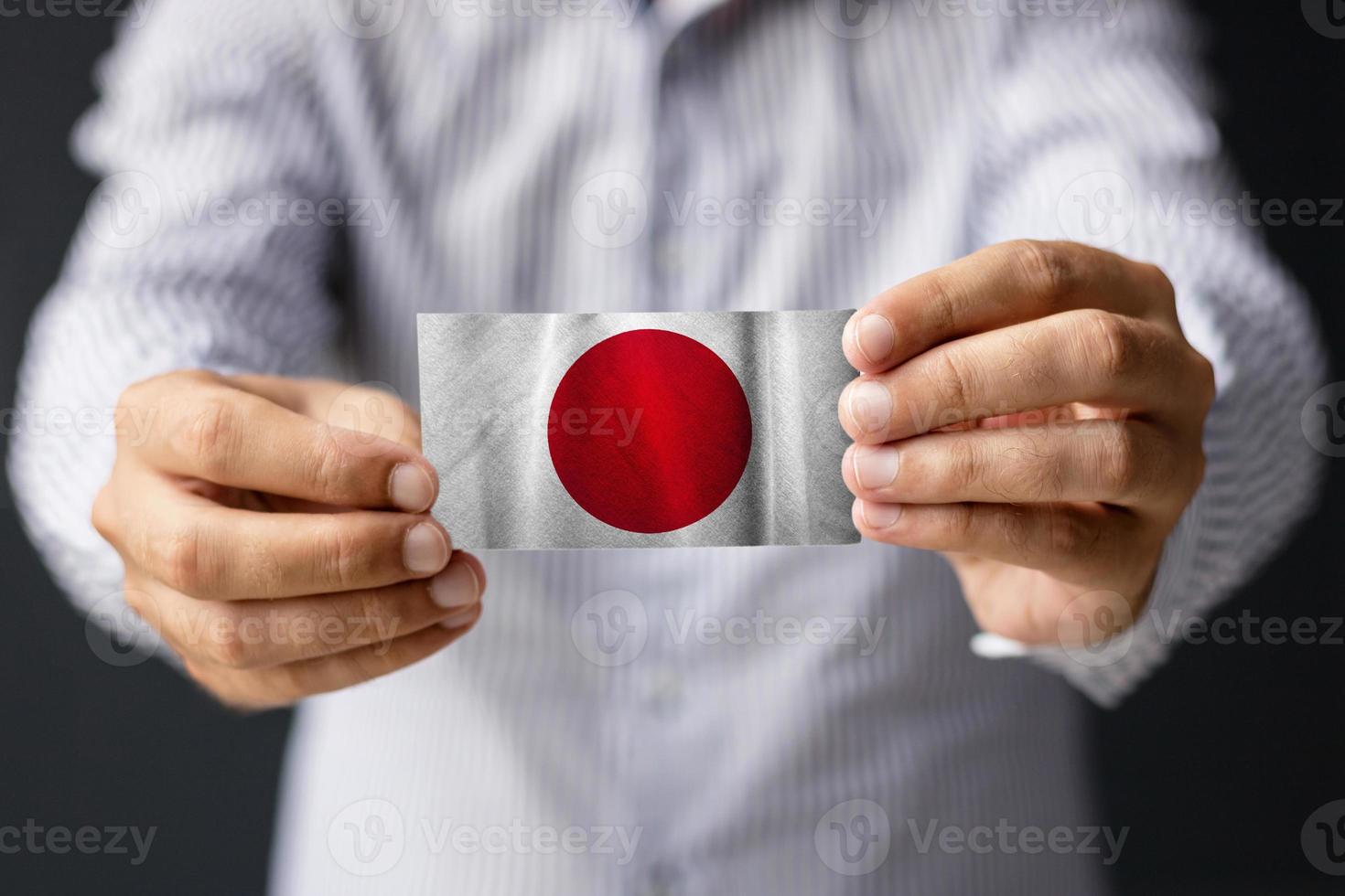 japanische offizielle Flagge. foto