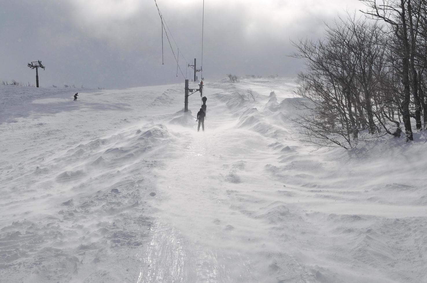 Blick auf die Winterlandschaft foto