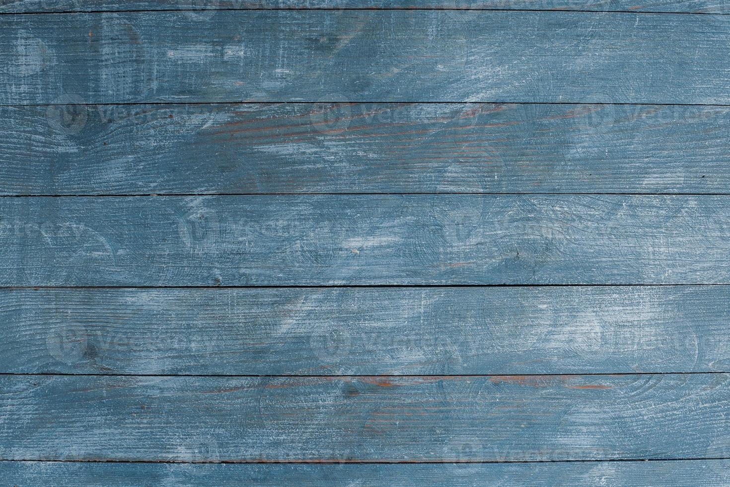 Vintage farbige Holzhintergrundtextur mit Knoten und Nagellöchern. alte bemalte Holzwand. hölzerne dunkle horizontale bretter. Vorderansicht mit Kopierbereich. foto
