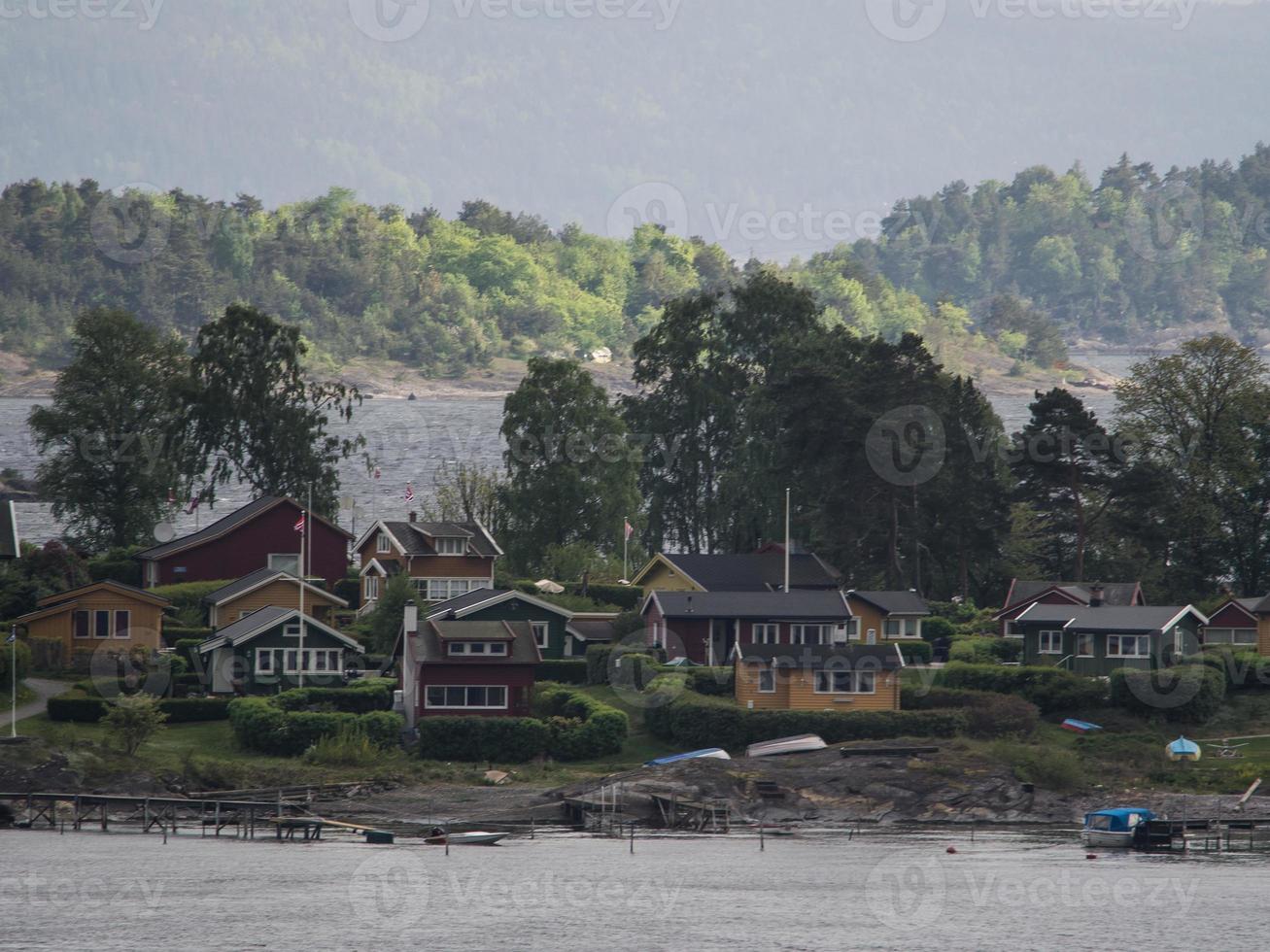 Der Oslofjord in Norwegen foto