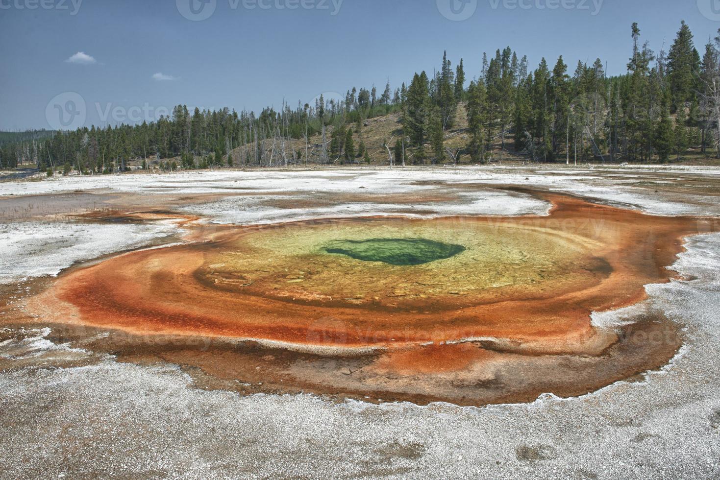 Yellowstone natürliche Textur Geysir alt treu foto