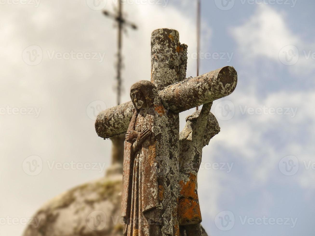 die Kirche von Pedroso. Naron, Galicien, Spanien foto