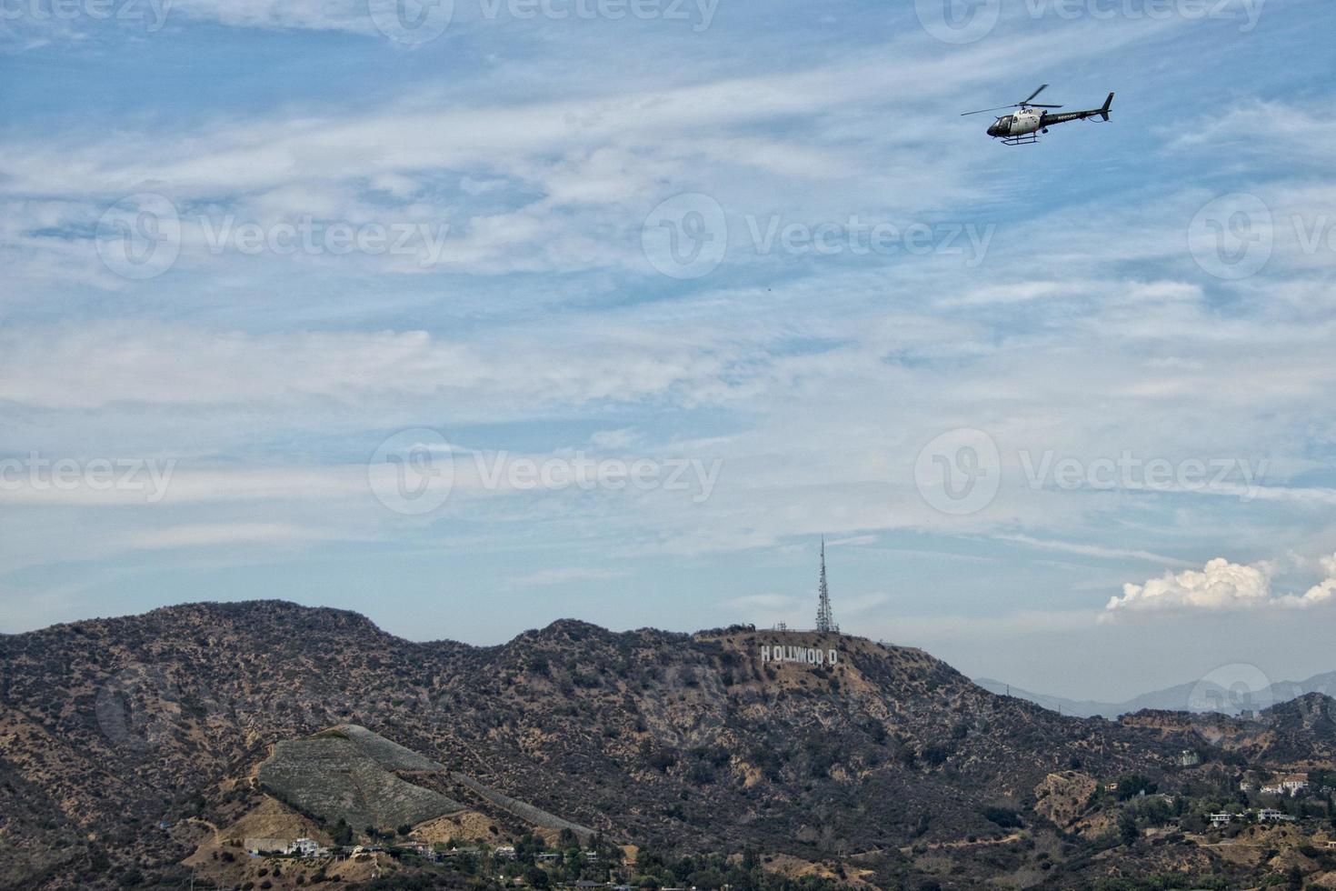 Blick auf Los Angeles vom Mulholland Drive foto