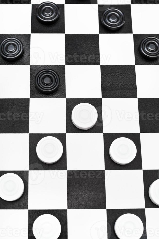Spielposition auf dem Schachbrett foto