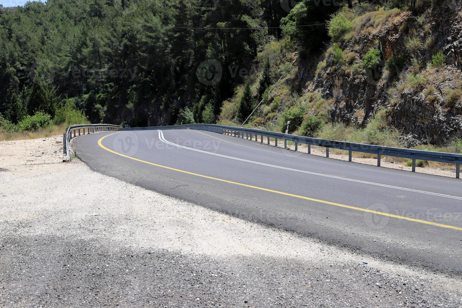 Autobahn in Israel von Norden nach Süden foto