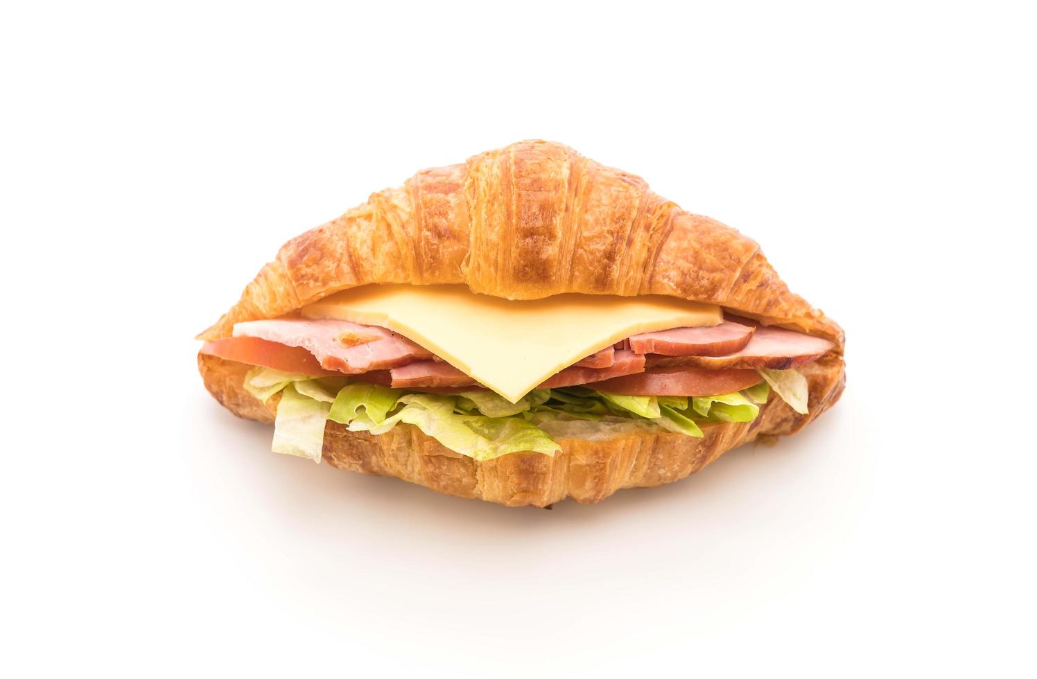 Croissant Sandwich Schuss foto