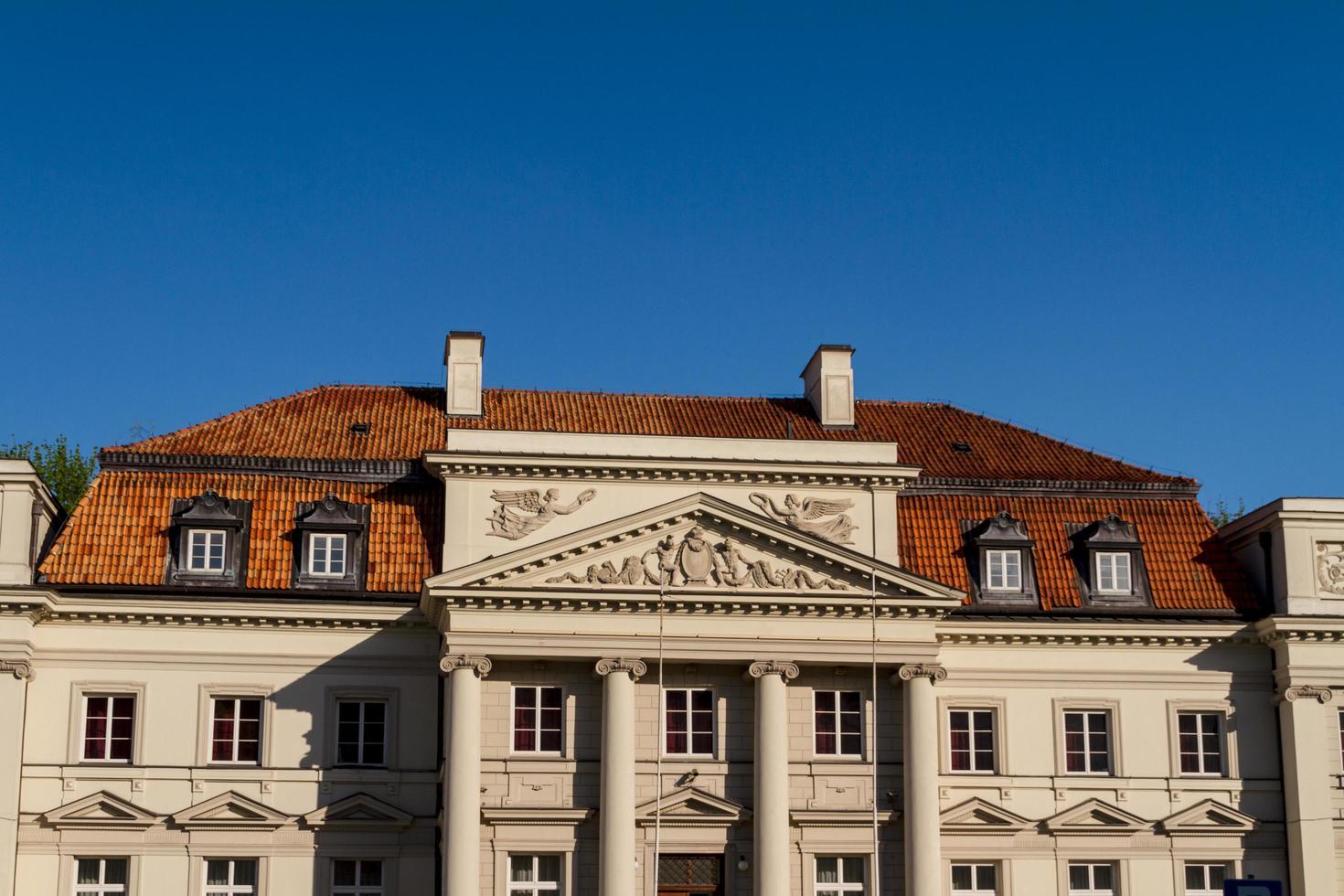 Stadtzentrum von Warschau, Polen foto