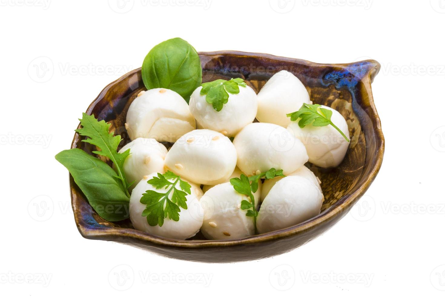 Mozzarella mit Kräutern foto