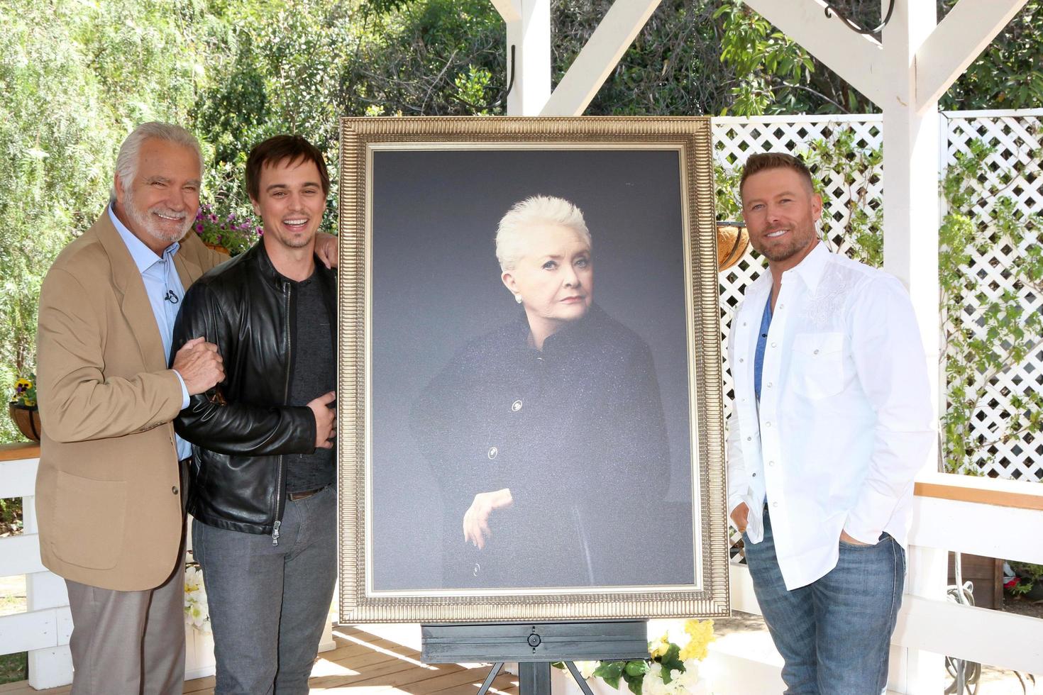 los angeles 14. april - john mccook, darin brooks, susan flannery portrait, jacob young at the home and family feiert am 14. april 2017 in los angeles, ca foto