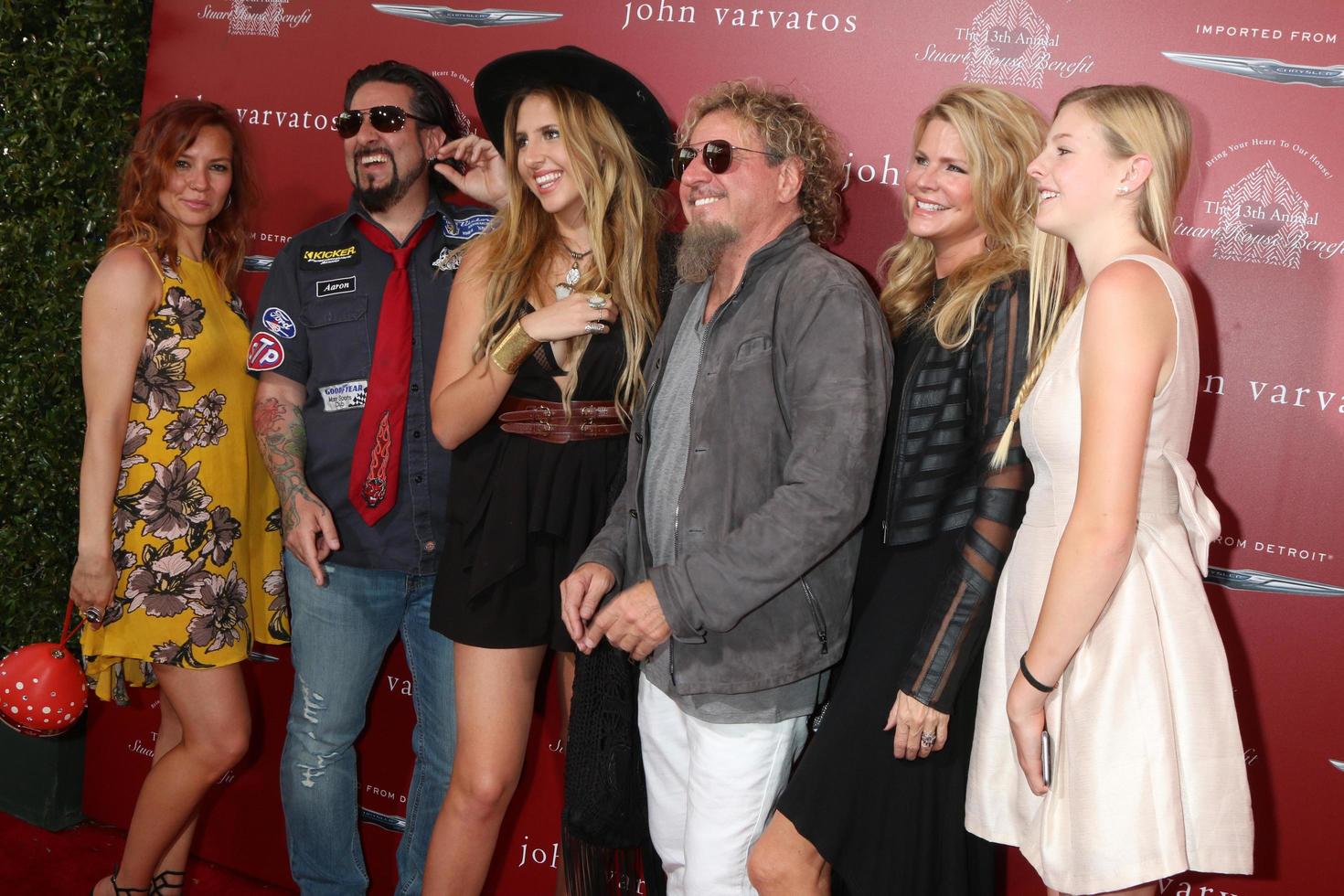 las vegas, 17. april - sammys schwiegertochter, sammys sohn, kari karte-hagar, sammy hagar, töchter beim john varvatos 13. jährlichen stuart house benefit im john varvatos store am 17. april 2016 in west hollywood, ca foto