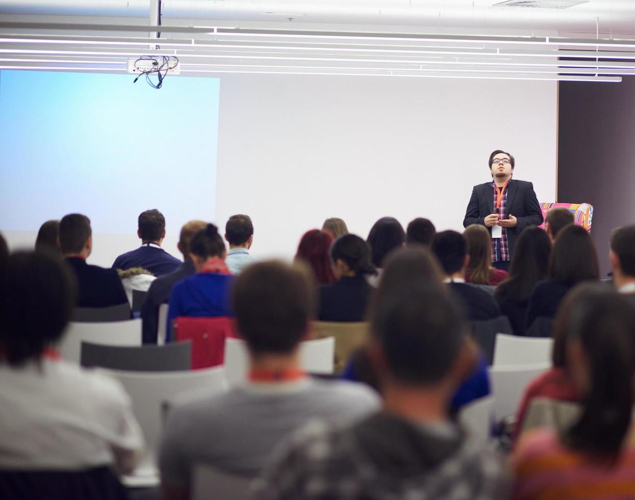 Konferenzsprecheransicht foto