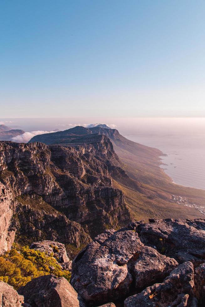 Blick auf Berg in Südafrika foto