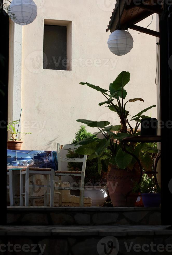 parga stadt griechenland schöne alte bunte gebäudeerkundung reisender hintergrund hochwertige drucke foto