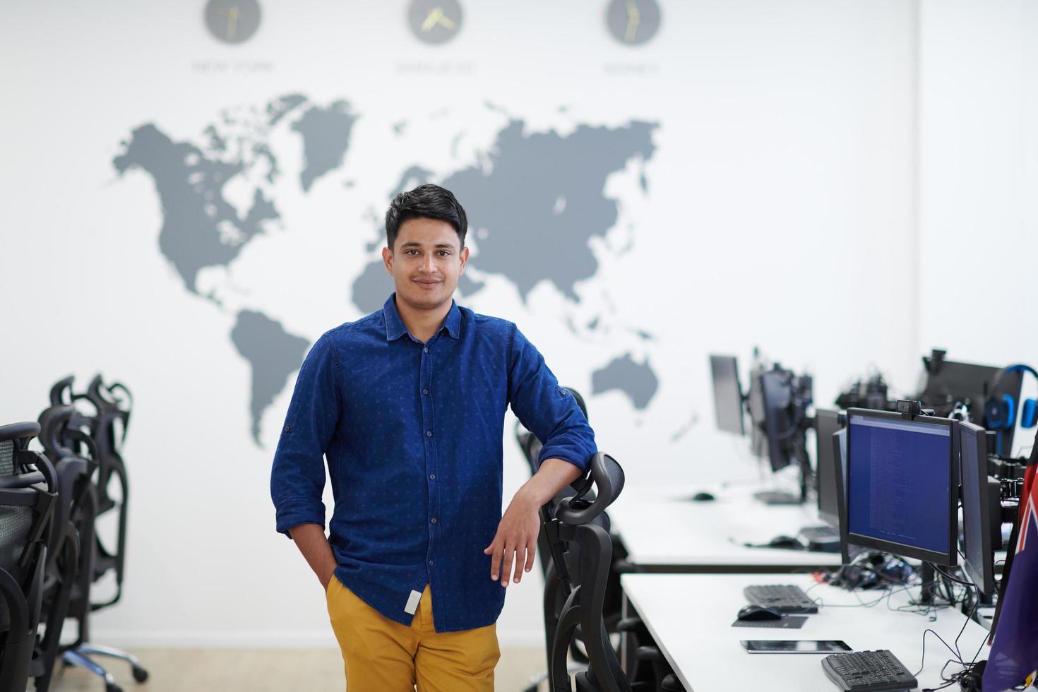 Porträt asiatischer indischer Geschäftsleute foto