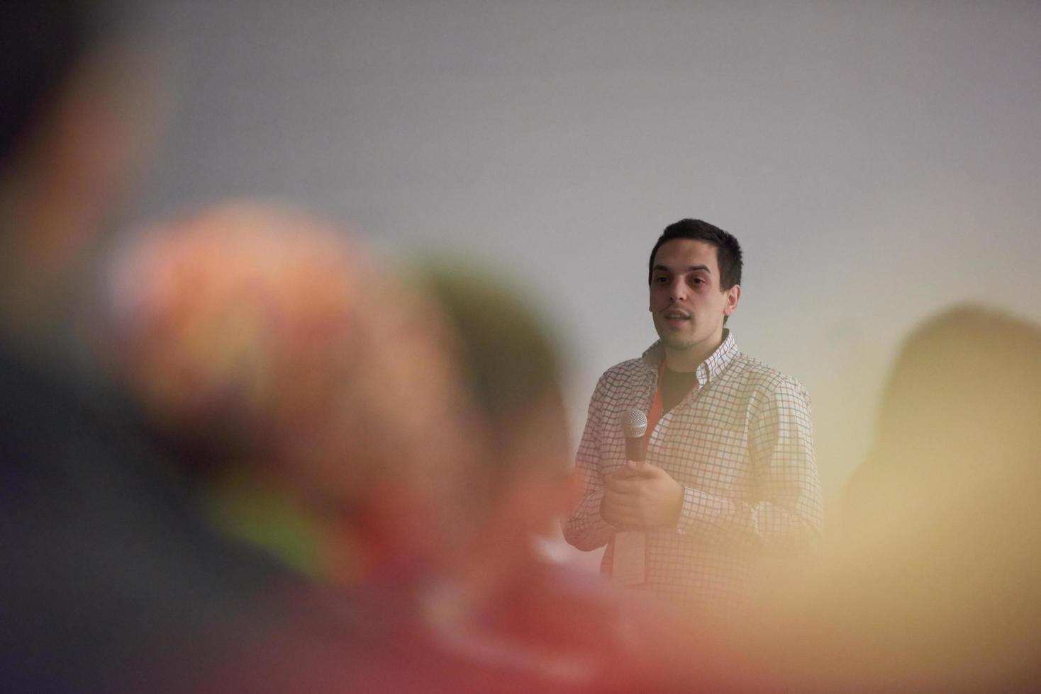 Konferenzsprecheransicht foto